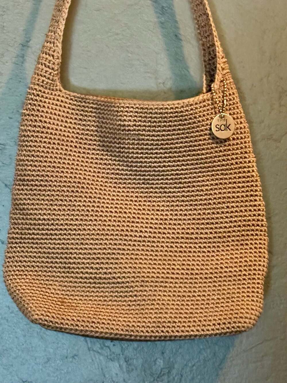 The Sak Crochet Hobo Shoulder Bag Tan - Picture 2 of 6